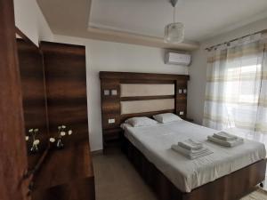 Katil atau katil-katil dalam bilik di Ulcinj Vibes & Waves Apartment