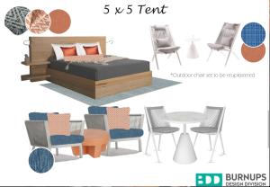 Posezení v ubytování King Safari Tent 3