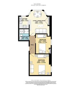 a floor plan of a house at Slice of Brighton With Seaviews By My Getaways in Brighton & Hove +18 photos