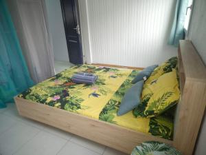 Voodi või voodid majutusasutuse Escale Foyal toas