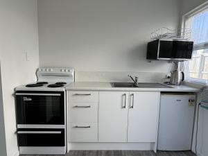 Kuchyň nebo kuchyňský kout v ubytování Diplomat Motel