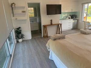 Dapur atau dapur kecil di Beach Guesthouse!