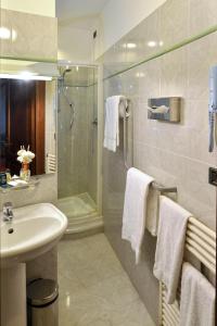 Koupelna v ubytování Hotel Fonte Cesia
