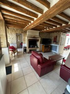 Posezení v ubytování Normandy house, sea and countryside - countryside - Cyrano gîte