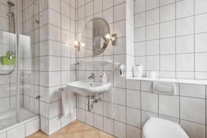 Koupelna v ubytování Hotel zum Erwin