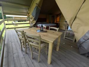 Posezení v ubytování Glamping Podere Poggiagrilli
