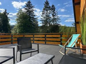 Balkon lub taras w obiekcie NIECH TO SZLAK B&B