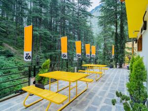 Zahrada ubytování The Hosteller Kasol