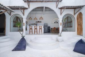 Χώρος καθιστικού στο Boho-Chic Canggu 3 BR Pool Villa - Great Location