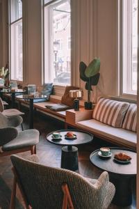Posezení v ubytování Anne&Max Boutique Hotel