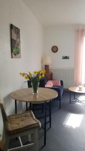 Χώρος καθιστικού στο Appartement lumineux avec jardin à Amboise
