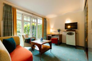 พื้นที่นั่งเล่นของ Spirit & SPA Birkenhof am Elfenhain