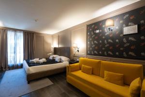 Voodi või voodid majutusasutuse Hotel Spinale toas