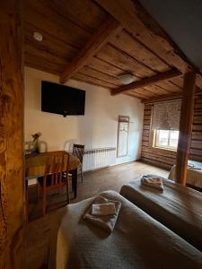 TV a/nebo společenská místnost v ubytování Guesthouse Carl Schmidt