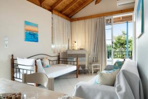 Χώρος καθιστικού στο Niki's Studios Kalymnos