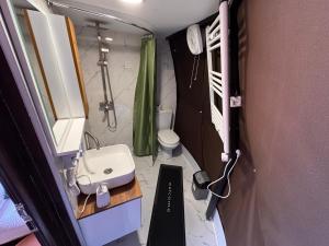 Koupelna v ubytování Aura glamping borjomi