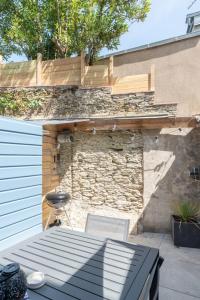 Bygningen som feriehuset ligger i