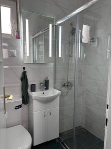 Koupelna v ubytování Apartman LILLY