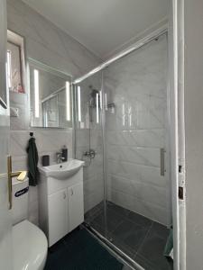 Koupelna v ubytování Apartman LILLY
