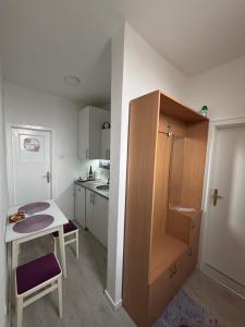 Kuchyň nebo kuchyňský kout v ubytování Apartman LILLY
