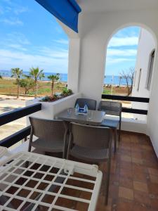 Balkón nebo terasa v ubytování Oued laou beach