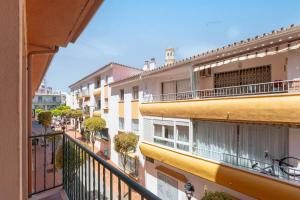 a view from the balcony of a building at Casa Sánchez. Old Town Marbella in Marbella