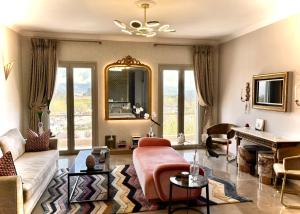 Corfu Unreal View Flats的电视和/或娱乐中心