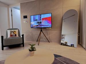 TV o dispositivi per l'intrattenimento presso 가족모임 힐링공간