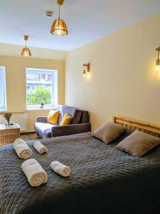 Postel nebo postele na pokoji v ubytování Guest House Kamara