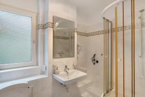 Vannituba majutusasutuses Ferienwohnung Wanderschön