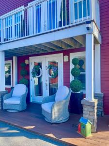 Χώρος καθιστικού στο The Beaverpond Getaway Suite