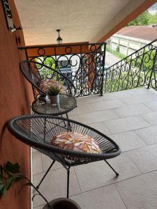 Balkón nebo terasa v ubytování Apartment Atina