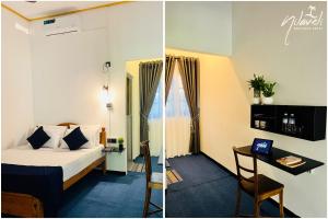 Voodi või voodid majutusasutuse Nilaveli Boutique Hotel toas