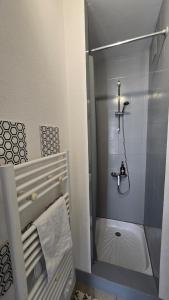 un piccolo bagno con doccia e WC di Le Petit Fleur de Loire a Blois