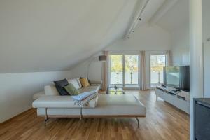 Χώρος καθιστικού στο Ferienwohnung Lieblingsplatz