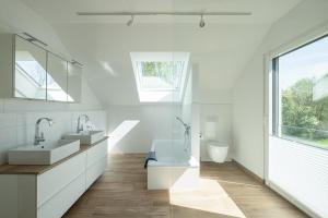 Ένα μπάνιο στο Ferienwohnung Lieblingsplatz +10 φωτογραφίες