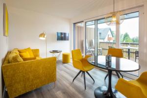 TV a/nebo společenská místnost v ubytování Ferienhaus Rebhof