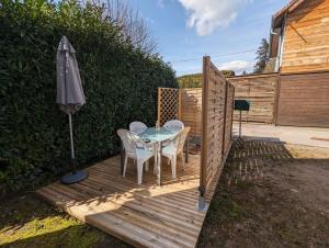 Vonkajšia záhrada v ubytovaní Charmant appartement à Gérardmer