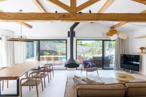 Ruang duduk di Domaine & Villas Version Maquis