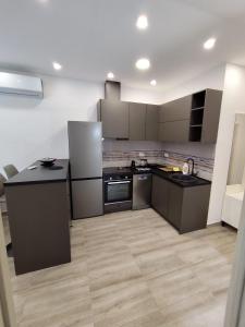 Kuchyň nebo kuchyňský kout v ubytování Apartman Lidija