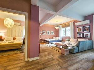 Voodi või voodid majutusasutuse Katrin's House with private parking toas