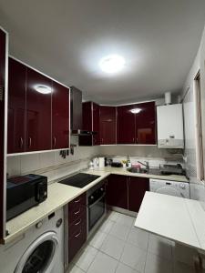 Dapur atau dapur kecil di Alojamiento Angel