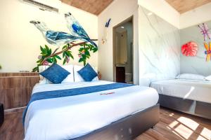 MINCA Chunuu - glamping - coworking MINCA客房内的一张或多张床位
