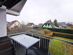 Ein Balkon oder eine Terrasse in der Unterkunft Sünnenkringel