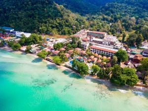 an aerial view of a resort on the beach at Kacha Resort & Spa, Koh Chang in Ko Chang