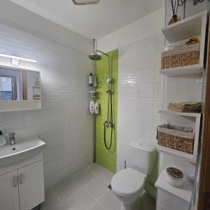 Bilik mandi di Boutique Apartment blue 3