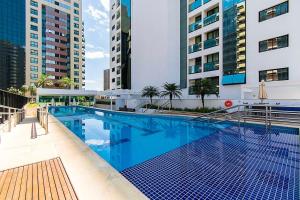 Πισίνα στο ή κοντά στο Athos Bulcão Hotel em Brasília 91471