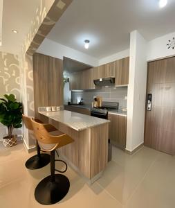 Kuchyň nebo kuchyňský kout v ubytování Modern Retreat in Punta Cana