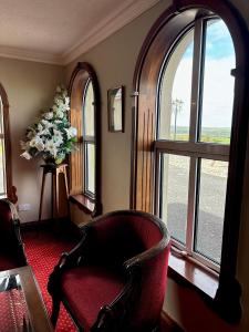 Zona de estar de Aran View Country House and Lodge