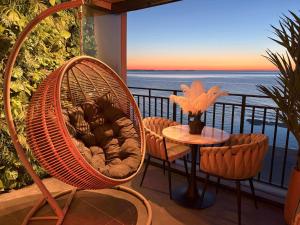 Balkón nebo terasa v ubytování Sea View Smart & Garden VIP Apartment